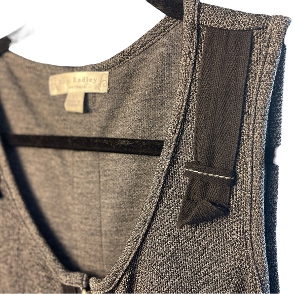 Boo Radley Australia Avant Guarde Gray Sleeveless Full Front Zip Dress, Artsy XS - Picture 7 of 9